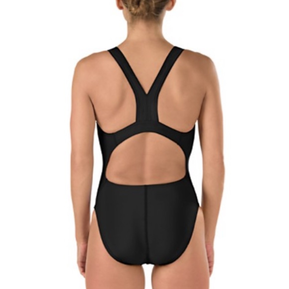 Black Speedo Solid Super Pro Performance Swimsuit